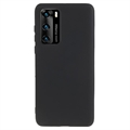 Anti-Fingerprint Matte Huawei P40 TPU Case - Black