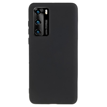 Anti-Fingerprint Matte Huawei P40 TPU Case - Black