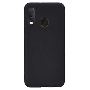 Anti-Fingerprint Matte Samsung Galaxy A20e TPU Case - Black