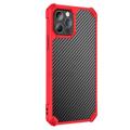 Anti-Shock iPhone 14 Pro Max Hybrid Case - Carbon Fiber - Red