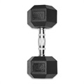 Anti-Slip Fitness Hex Dumbbell - 10kg - Black
