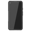Anti-Slip Google Pixel 4a 5G Hybrid Case with Stand - Black