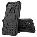 Anti-Slip Google Pixel 4a 5G Hybrid Case with Stand - Black