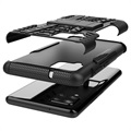 Anti-Slip Samsung Galaxy A42 5G Hybrid Case - Black