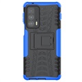 Anti-Slip Motorola Edge 20 Pro Hybrid Case - Blue / Black