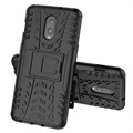 Anti-Slip OnePlus 6T Hybrid Case with Stand - Black