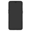 Anti-Slip OnePlus 6T Hybrid Case with Stand - Black