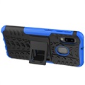 Anti-Slip Samsung Galaxy A20e Hybrid Case with Stand - Blue / Black