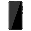 Anti-Slip Samsung Galaxy A51 Hybrid Case with Stand - Black