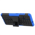 Anti-Slip Samsung Galaxy A51 Hybrid Case with Stand - Blue / Black