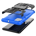 Anti-Slip Samsung Galaxy A51 Hybrid Case with Stand - Blue / Black