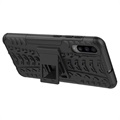 Anti-Slip Samsung Galaxy A70 Hybrid Case with Kickstand - Black