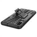 Anti-Slip Samsung Galaxy A70 Hybrid Case with Kickstand - Black