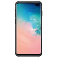 Anti-Slip Samsung Galaxy S10+ Hybrid Case with Stand - Black