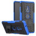 Anti-Slip Sony Xperia XZ3 Hybrid Case with Stand - Blue / Black