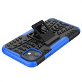 Anti-Slip iPhone 11 Hybrid Case with Stand - Blue / Black