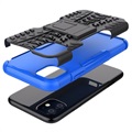 Anti-Slip iPhone 11 Hybrid Case with Stand - Blue / Black