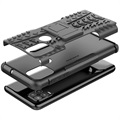 Anti-Slip Xiaomi Redmi 9C, Redmi 9C NFC Hybrid Case with Stand - Black
