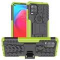 Anti-Slip Xiaomi Redmi 9C, Redmi 9C NFC Hybrid Case with Stand - Green / Black