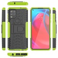 Anti-Slip Xiaomi Redmi 9C, Redmi 9C NFC Hybrid Case with Stand - Green / Black