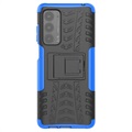 Anti-Slip Motorola Edge (2021) Hybrid Case with Stand - Blue / Black