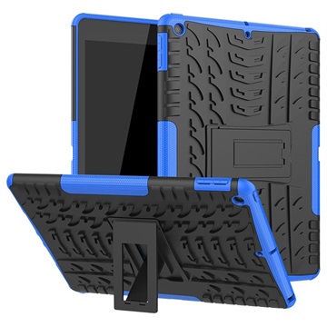 iPad 10.2 2019/2020/2021 Anti-Slip Hybrid Case with Kickstand - Blue / Black