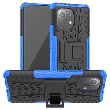 Anti-Slip Xiaomi Mi 11 Pro Hybrid Case with Stand - Blue / Black