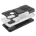 Anti-Slip Motorola Moto E20/E30/E40 Hybrid Case with Stand - White / Black