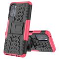 Anti-Slip Motorola Moto G (2022) Hybrid Case with Stand - Hot Pink / Black