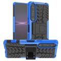Anti-Slip Sony Xperia 1 IV Hybrid Case - Blue / Black
