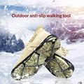 Anti-Slip Spring Ice Cleats for Snow, Ice - 2 Pcs. - Black