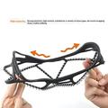 Anti-Slip Spring Ice Cleats for Snow, Ice - 2 Pcs. - Black