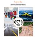 Anti-Slip Spring Ice Cleats for Snow, Ice - 2 Pcs. - Black
