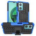 Anti-Slip Xiaomi Redmi 10 5G/Note 11E Hybrid Case with Stand - Blue / Black