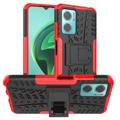 Anti-Slip Xiaomi Redmi 10 5G/Note 11E Hybrid Case with Stand - Red / Black