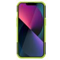 Anti-Slip iPhone 14 Hybrid Case with Stand - Black / Green