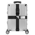 Anti-Theft Luggage Cross Strap with Combination Lock - Black