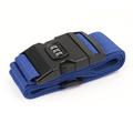 Anti-Theft Luggage Cross Strap with Combination Lock - Blue