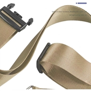 Anti-Theft Luggage Cross Strap with Combination Lock - Khaki