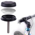 Anti-theft AirTag 1/2 holder for mounting on bicycle tube - Black