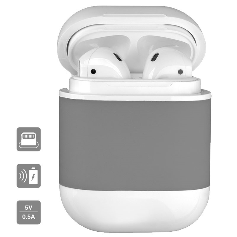4smarts AirPods / AirPods 2 Wireless Charging Case - Grey