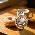 Apple AirTag 1/2 IMD Pattern Case with Metal Buckle - Donut