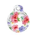 Apple AirTag 1/2 IMD Pattern Case with Metal Buckle - Hibiscus Flowers