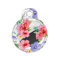 Apple AirTag 1/2 IMD Pattern Case with Metal Buckle - Hibiscus Flowers