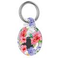 Apple AirTag 1/2 IMD Pattern Case with Metal Buckle - Hibiscus Flowers
