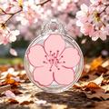 Apple AirTag 1/2 IMD Pattern Case with Metal Buckle - Single Flower