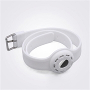Apple AirTag 1/2 Silicone Collar for Dogs and Cats - White
