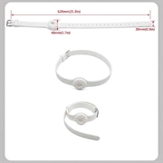Apple AirTag 1/2 Silicone Collar for Dogs and Cats - White