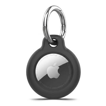 Apple AirTag 1/2 Tech-Protect Rough Keychain Case - Black