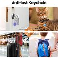 Apple AirTag 1/2 Waterproof Transparent Silicone Case with Keychain - Transparent Black